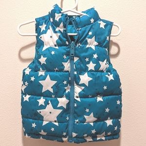 Healthtex Reversible Puffer Vest Size 12month Turquoise